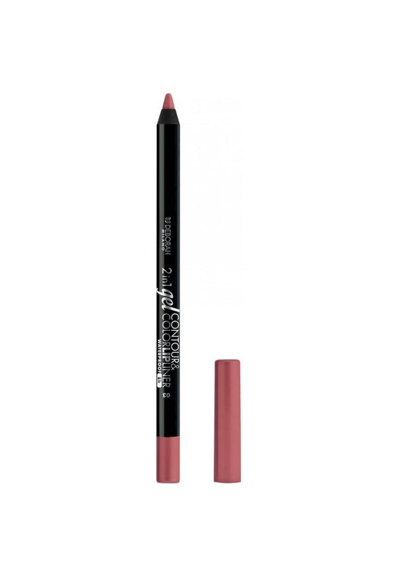 Deborah Milano Creion contur de buze 2in1 Gel Contour&Color Waterproof 03 Dusty Pink 1.3g - Pled.ro