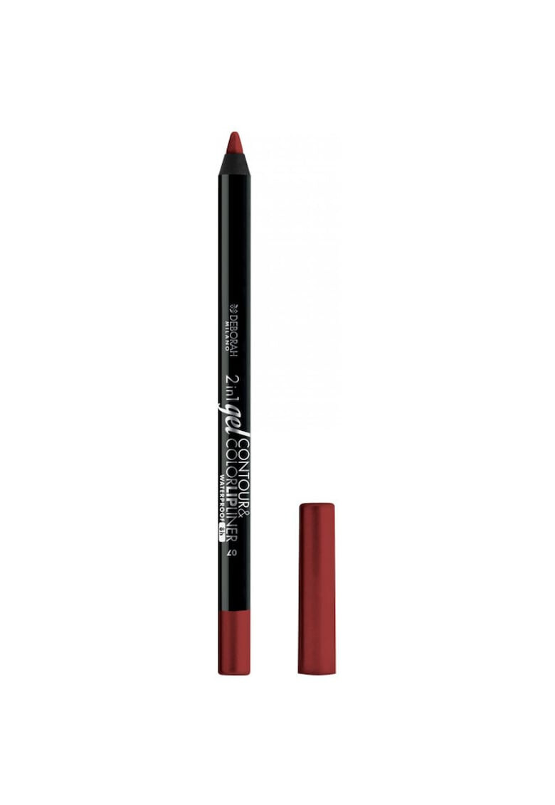 Deborah Milano Creion contur de buze 2in1 Gel Contour&Color Waterproof 07 True Red 1.3g - Pled.ro