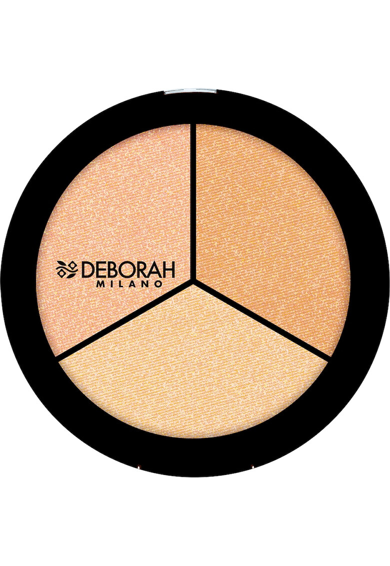 Deborah Milano Paleta pentru iluminare Trio Highlighter Secrets of Strobing 5g - Pled.ro