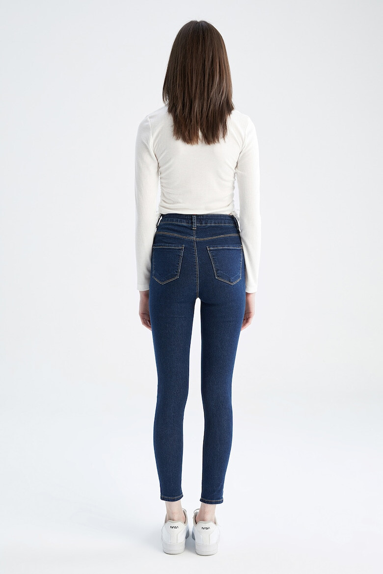 DeFacto Blugi crop skinny cu talie inalta - Pled.ro