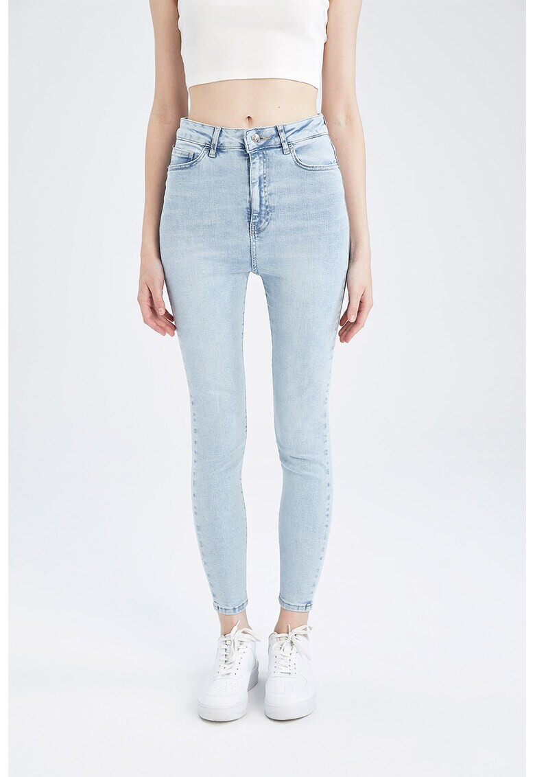 DeFacto Blugi skinny cu talie inalta - Pled.ro