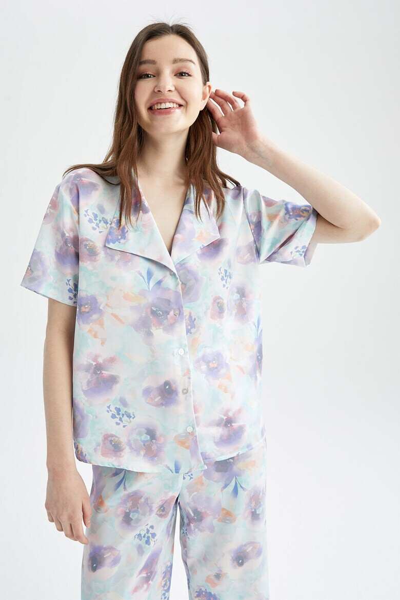 DeFacto Bluza de pijama cu imprimeu floral - Pled.ro