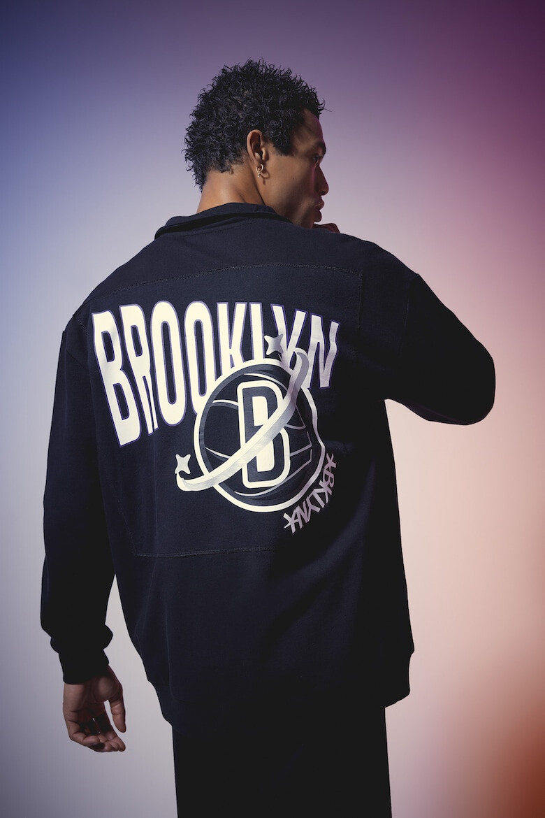 DeFacto Bluza de trening supradimensionata Brooklyn Nets - Pled.ro