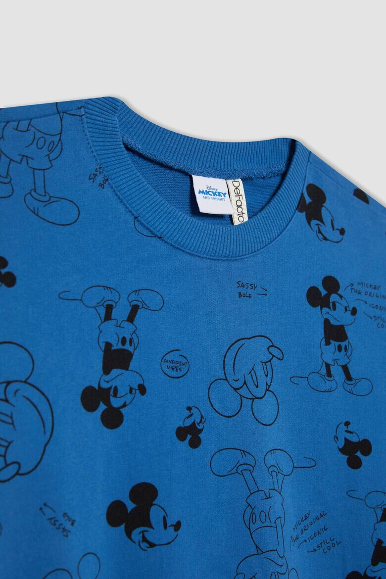 DeFacto Bluza de trening supradimensionata Mickey si Minnie - Pled.ro