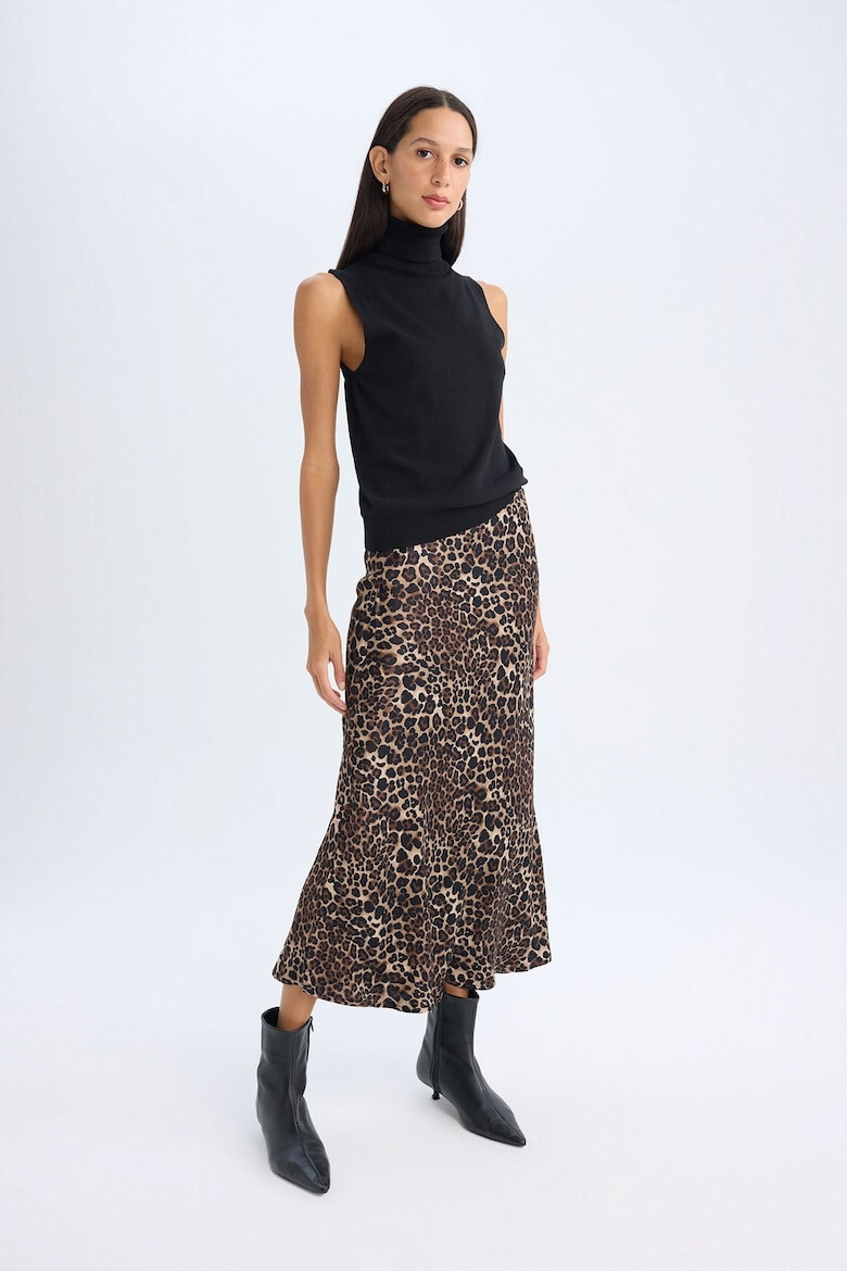 DeFacto Fusta cu animal print - Pled.ro