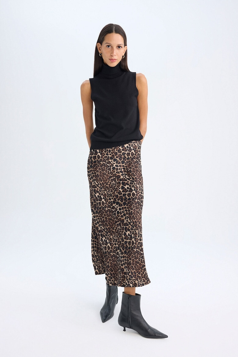 DeFacto Fusta cu animal print - Pled.ro