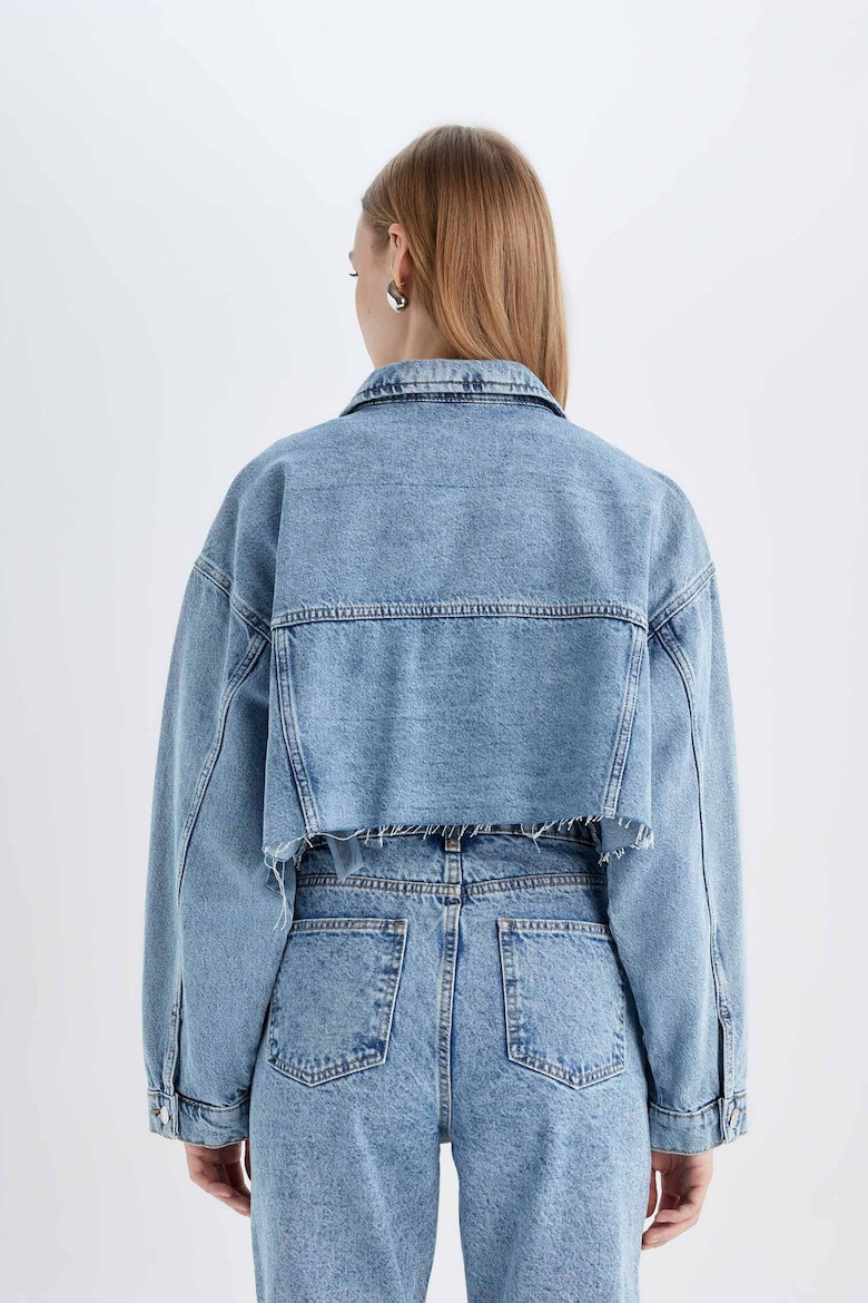 DeFacto Jacheta crop din denim - Pled.ro