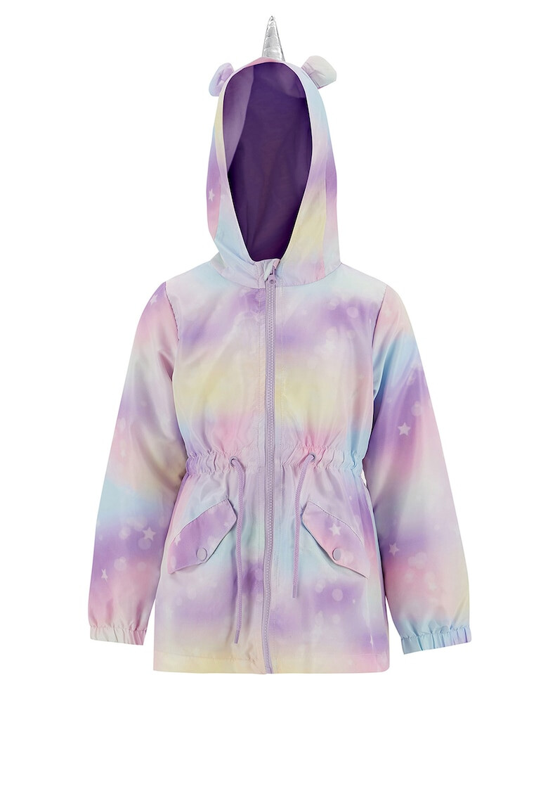 DeFacto Jacheta parka cu gluga si imprimeu tie-dye - Pled.ro