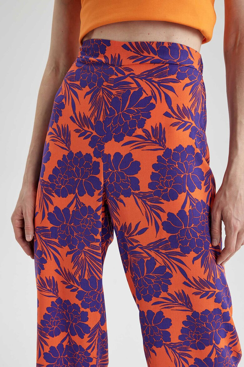 DeFacto Pantaloni ampli cu imprimeu floral - Pled.ro