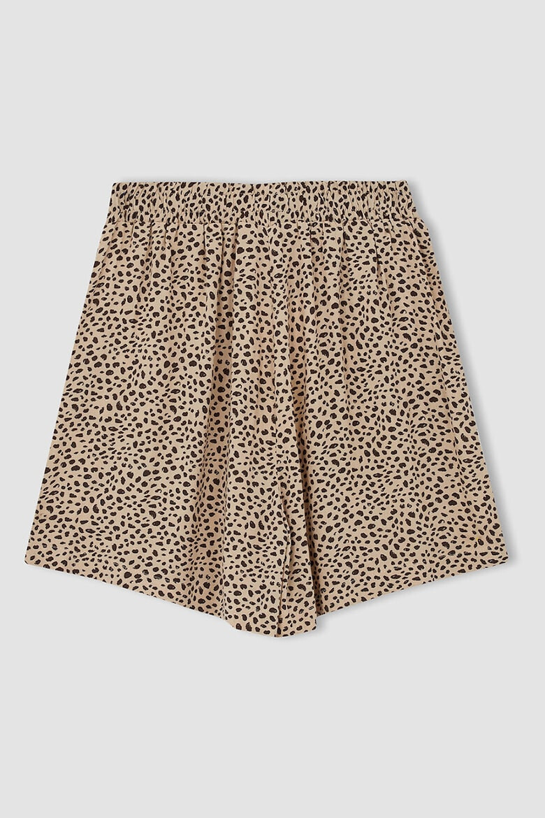 DeFacto Pantaloni scurti cu animal print si talie elastica - Pled.ro