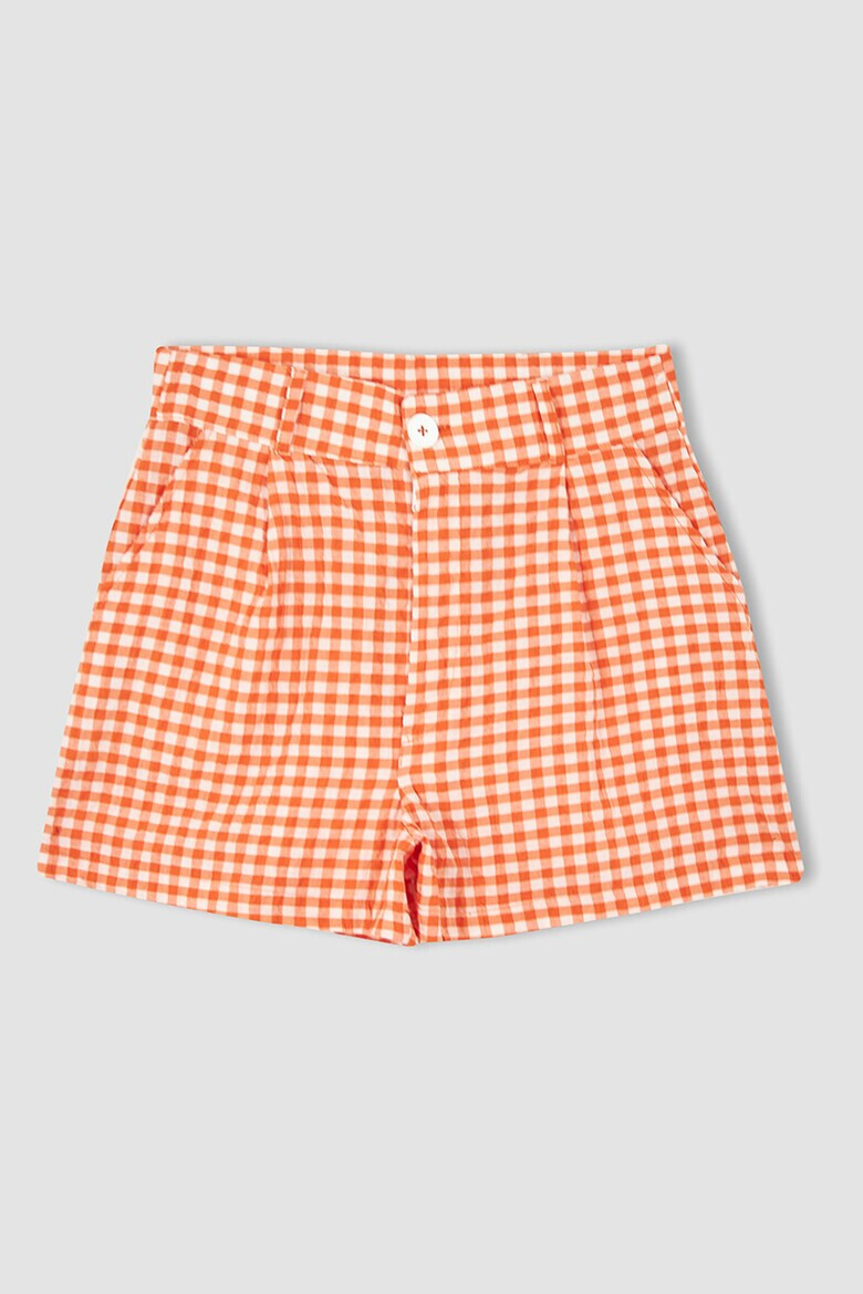 DeFacto Pantaloni scurti cu imprimeu houndstooth - Pled.ro