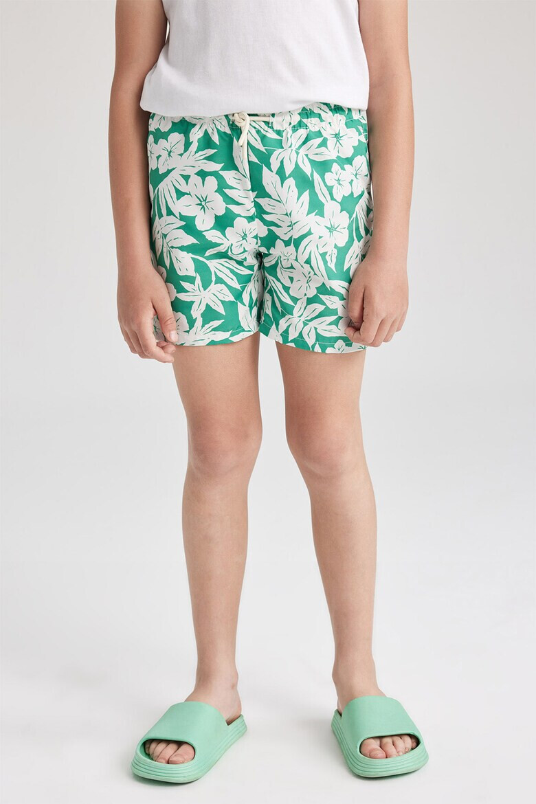 DeFacto Pantaloni scurti de baie cu imprimeu tropical - Pled.ro