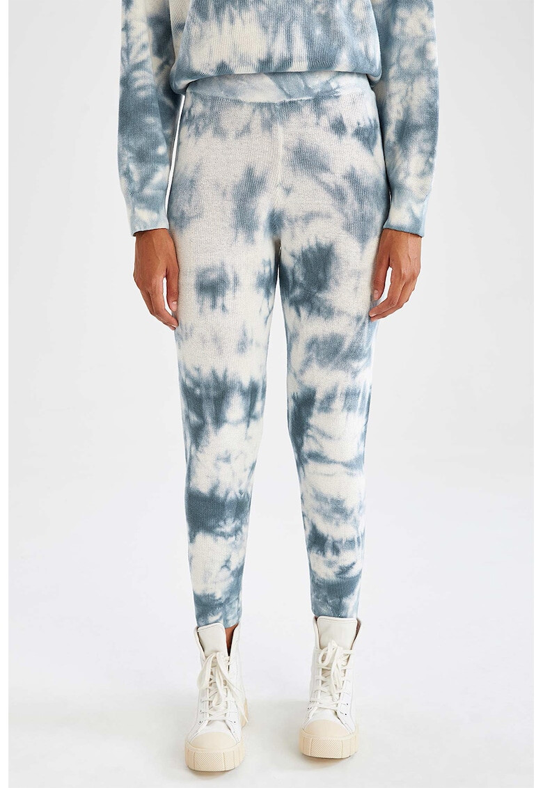 DeFacto Pantaloni tricotati fin cu model tie-dye - Pled.ro