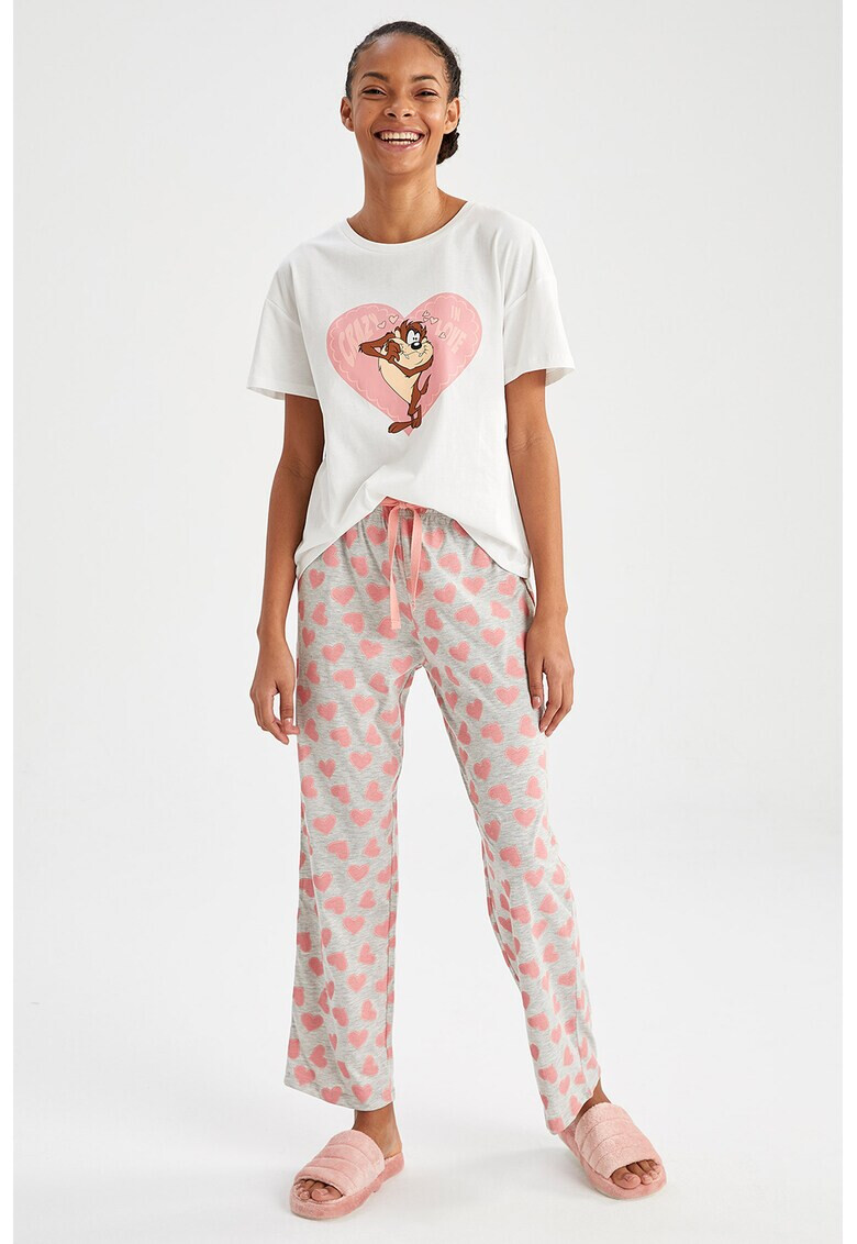 DeFacto Pijama cu imprimeu Looney Tunes - Pled.ro