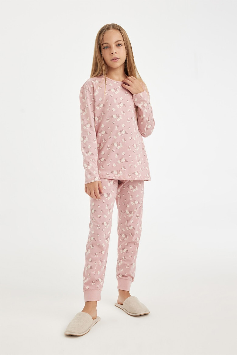 DeFacto Pijama din bumbac cu model grafic - Pled.ro