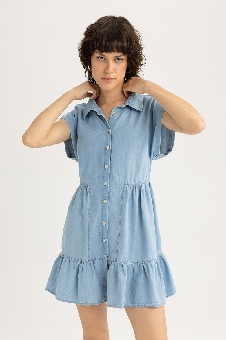 DeFacto Rochie din chambray cu nasturi - Pled.ro