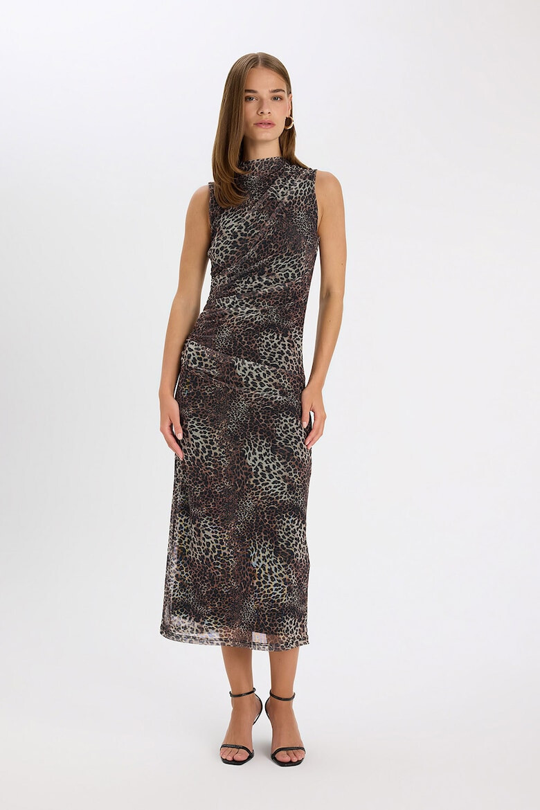 DeFacto Rochie midi cu animal print - Pled.ro