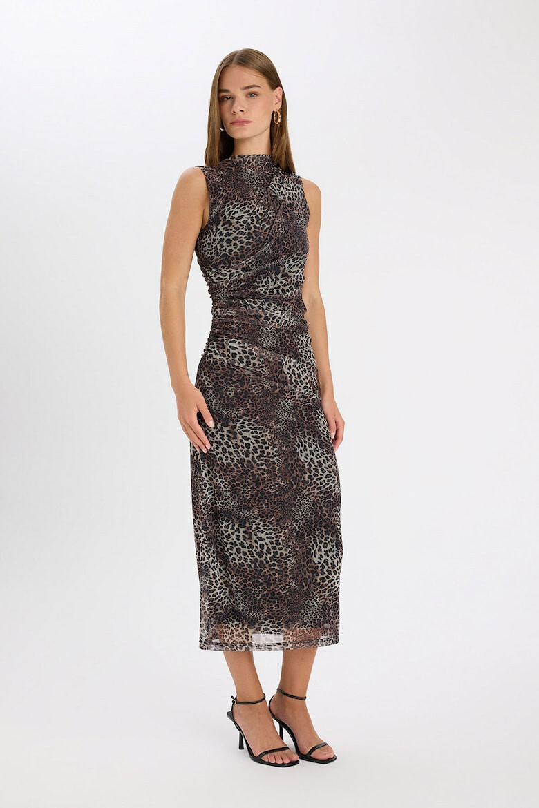 DeFacto Rochie midi cu animal print - Pled.ro