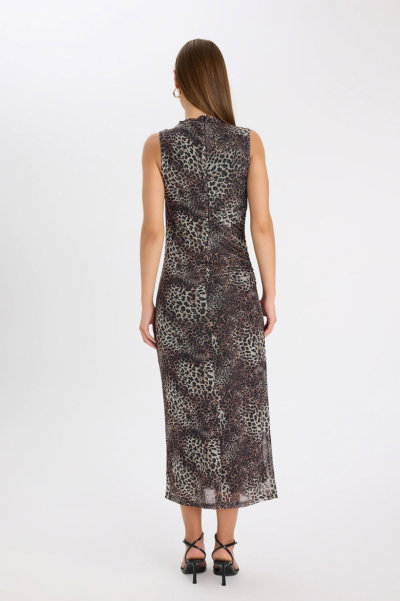 DeFacto Rochie midi cu animal print - Pled.ro