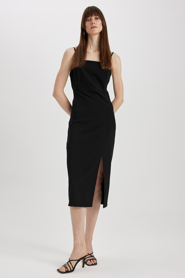 DeFacto Rochie midi cu slit lateral - Pled.ro