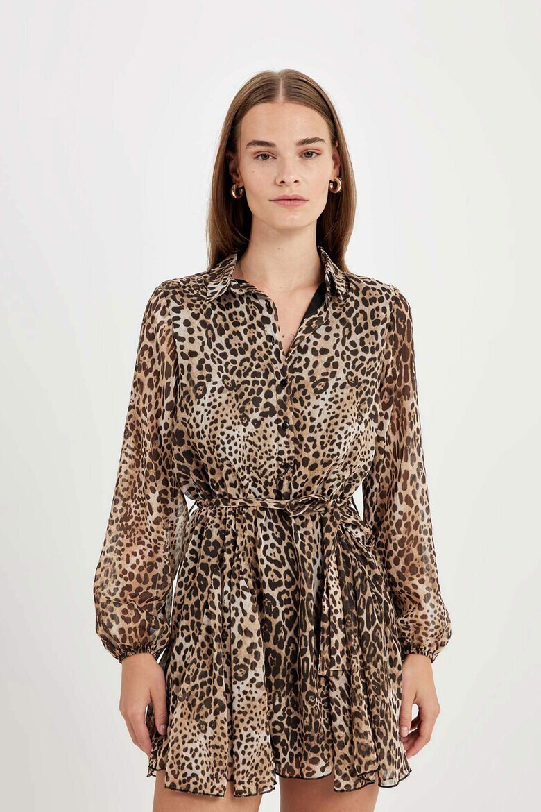 DeFacto Rochie mini cu animal print - Pled.ro