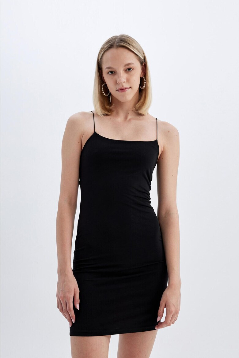 DeFacto Rochie mini cu croiala bodycon si bretele inguste - Pled.ro