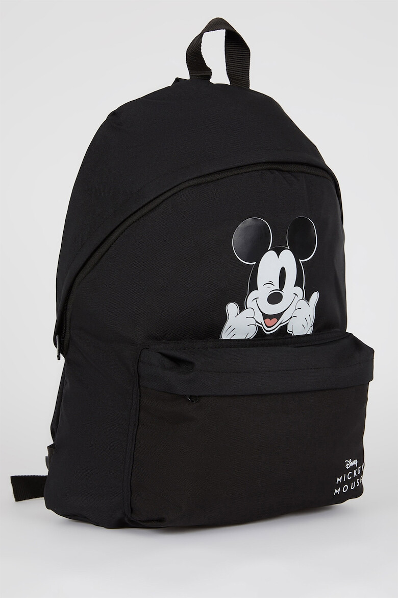 DeFacto Rucsac cu imprimeu cu Mickey Mouse si buzunar exterior - Pled.ro