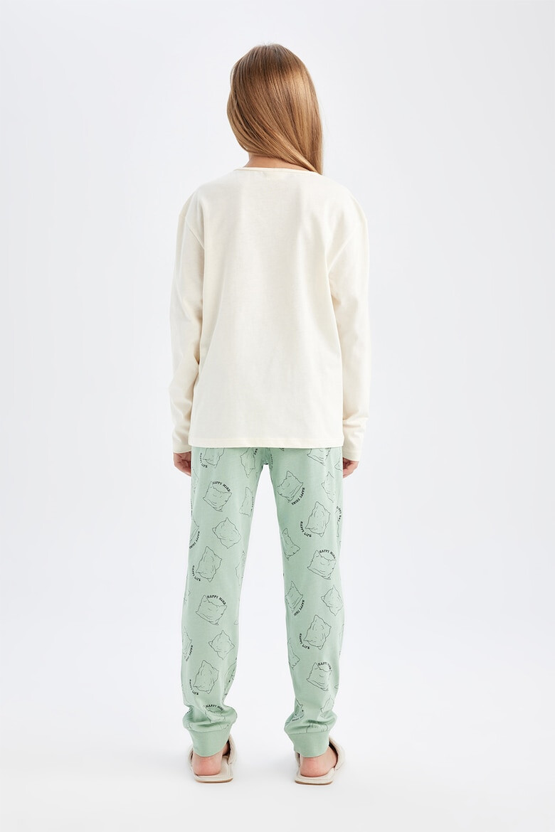 DeFacto Set de bluza si pantaloni cu model grafic - Pled.ro