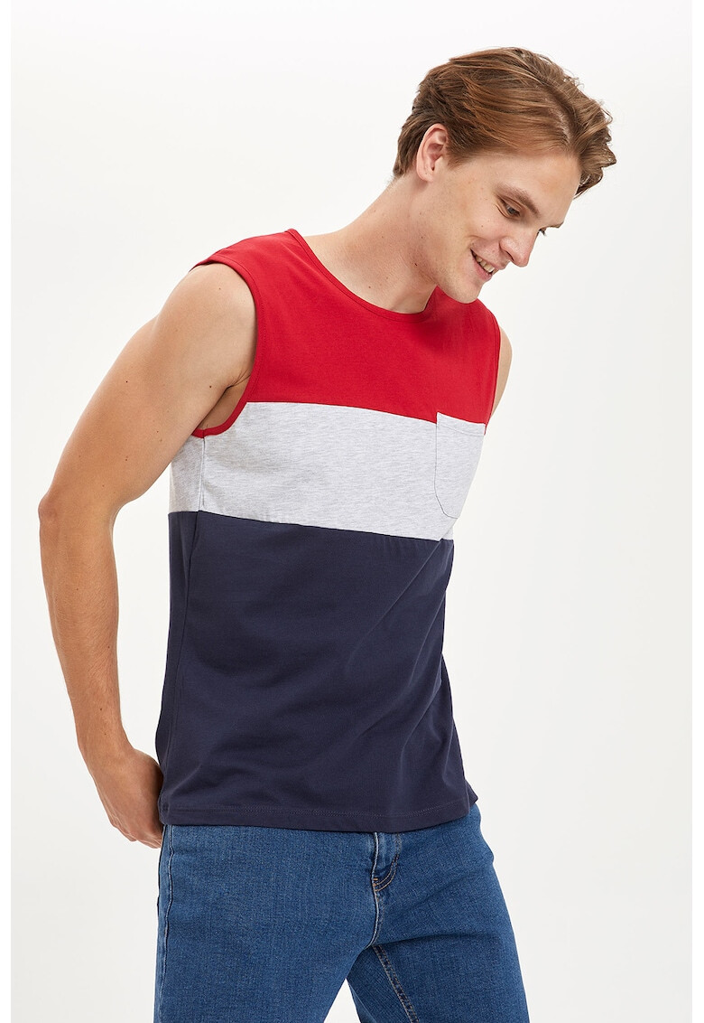 DeFacto Top colorblock regular fit - Pled.ro