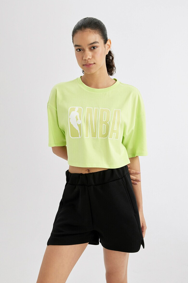 DeFacto Tricou crop cu maneci cazute - Pled.ro