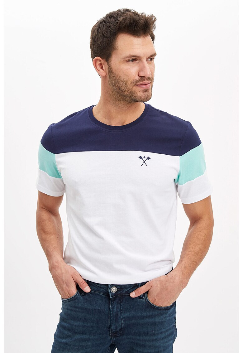 DeFacto Tricou cu model colorblock - Pled.ro