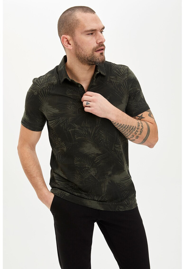 DeFacto Tricou polo cu model tropical - Pled.ro