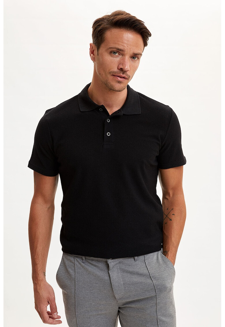 DeFacto Tricou polo regular fit - Pled.ro