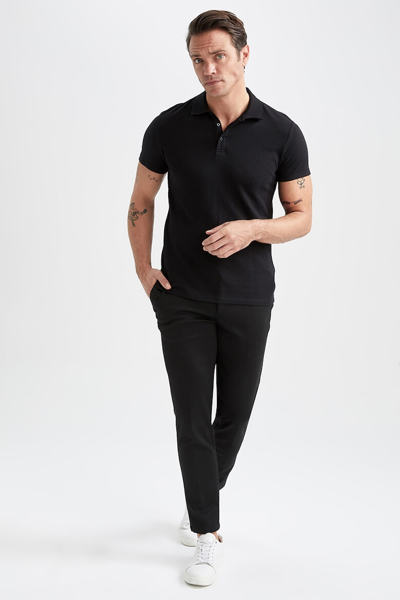 DeFacto Tricou polo slim fit din amestec de modal - Pled.ro