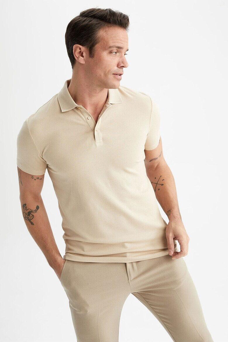 DeFacto Tricou polo slim fit din amestec de modal - Pled.ro