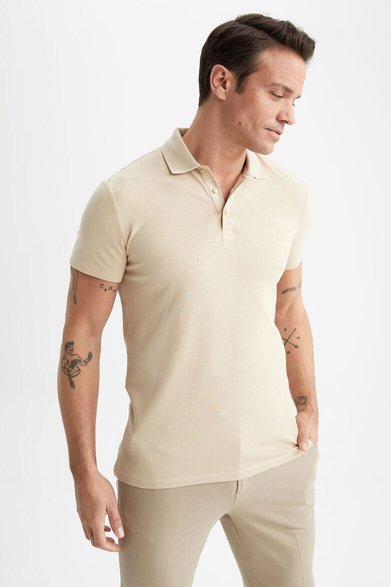 DeFacto Tricou polo slim fit din amestec de modal - Pled.ro