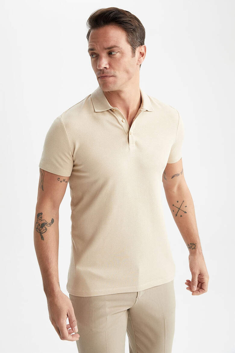 DeFacto Tricou polo slim fit din amestec de modal - Pled.ro