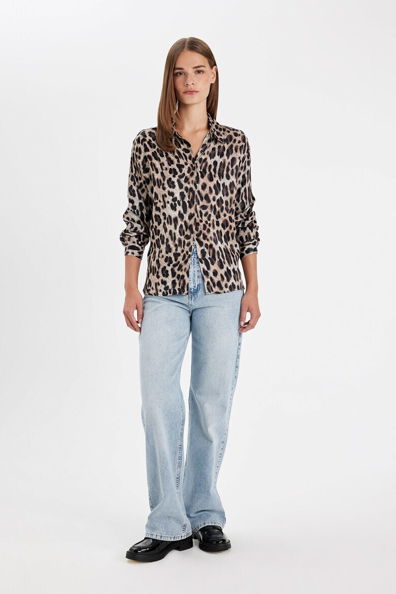 DeFacto Tricou regular fit cu animal print - Pled.ro