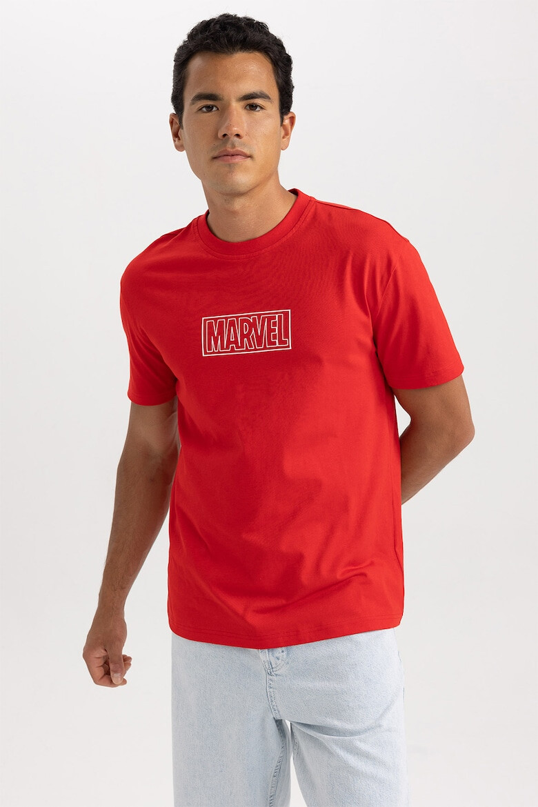 DeFacto Tricou regular fit cu imprimeu text - Pled.ro