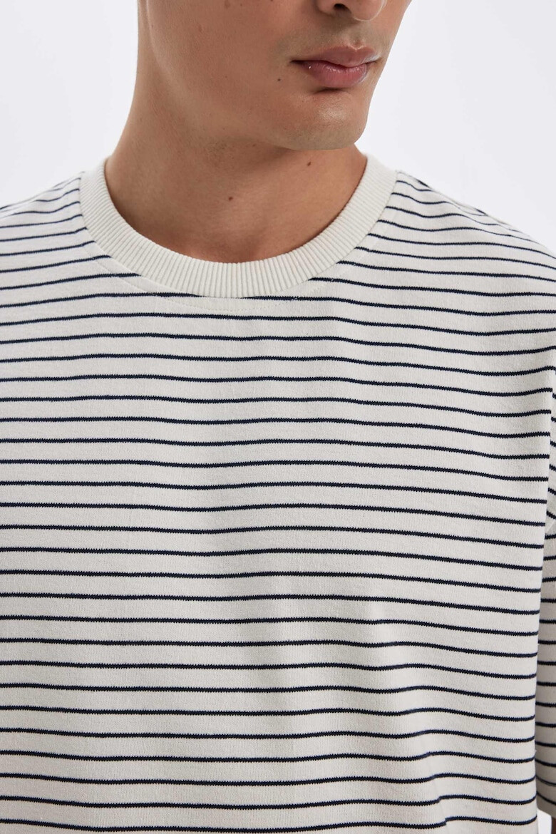 DeFacto Tricou relaxed fit cu dungi - Pled.ro