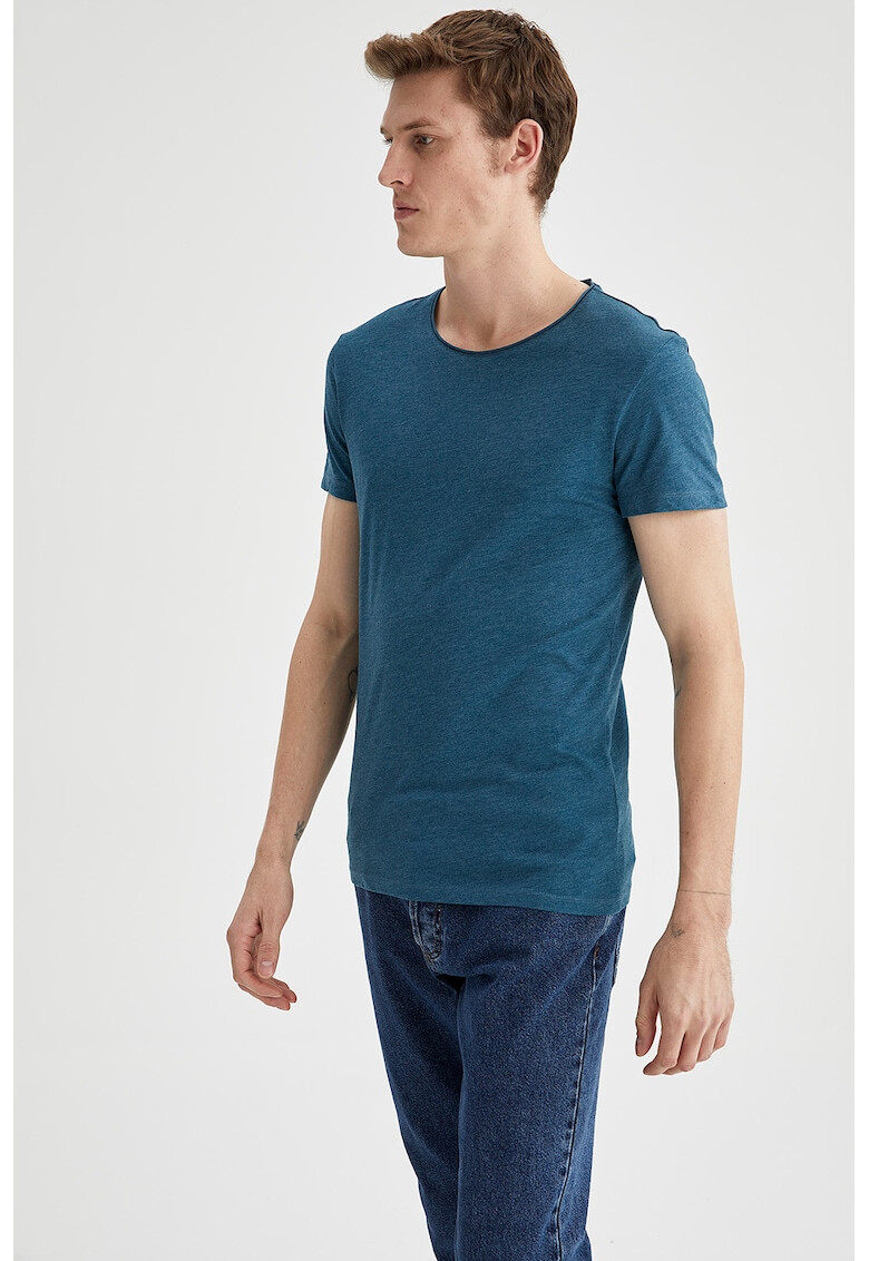 DeFacto Tricou slim fit cu decolteu rotund - Pled.ro