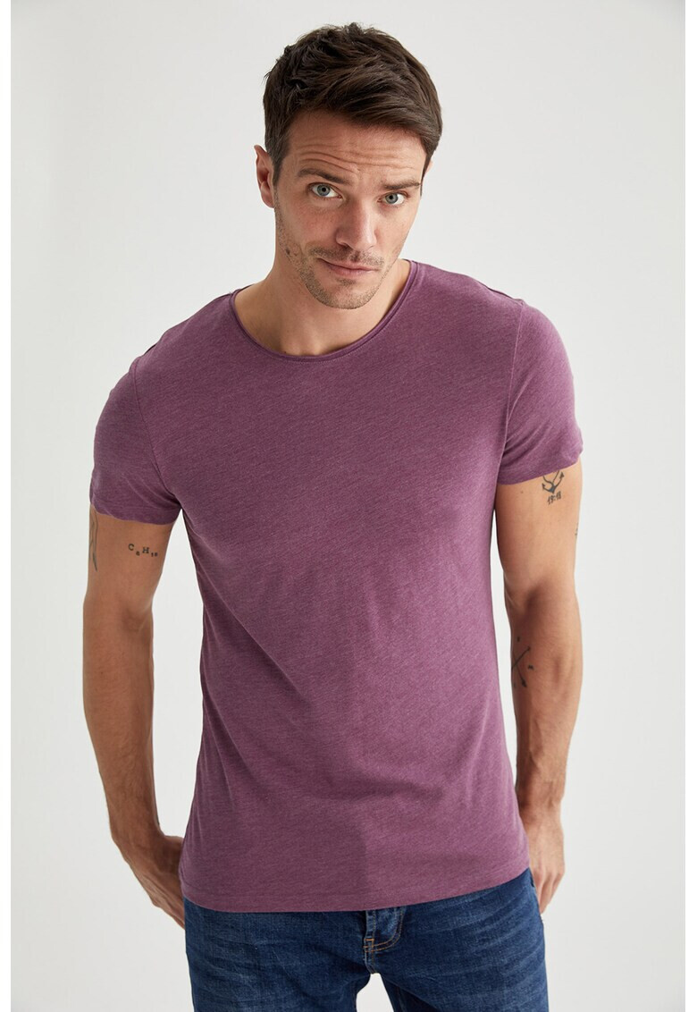 DeFacto Tricou slim fit cu decolteu rotund - Pled.ro