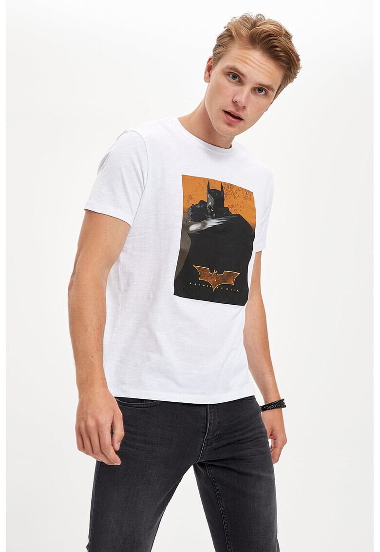 DeFacto Tricou slim fit cu imprimeu foto - Pled.ro