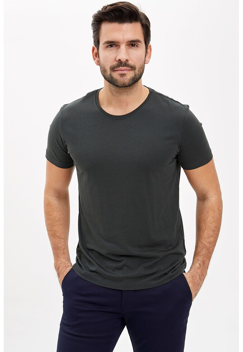 DeFacto Tricou slim fit din amestec de modal - Pled.ro