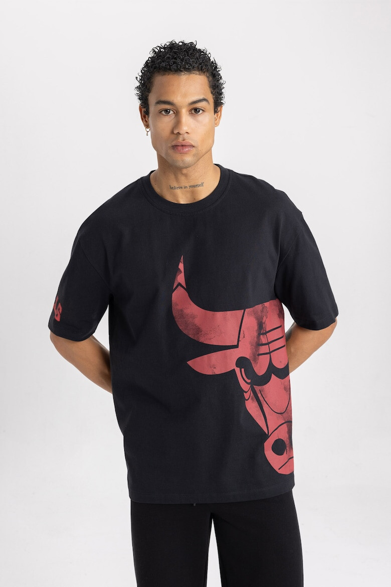 DeFacto Tricou supradimensionat Chicago Bulls - Pled.ro