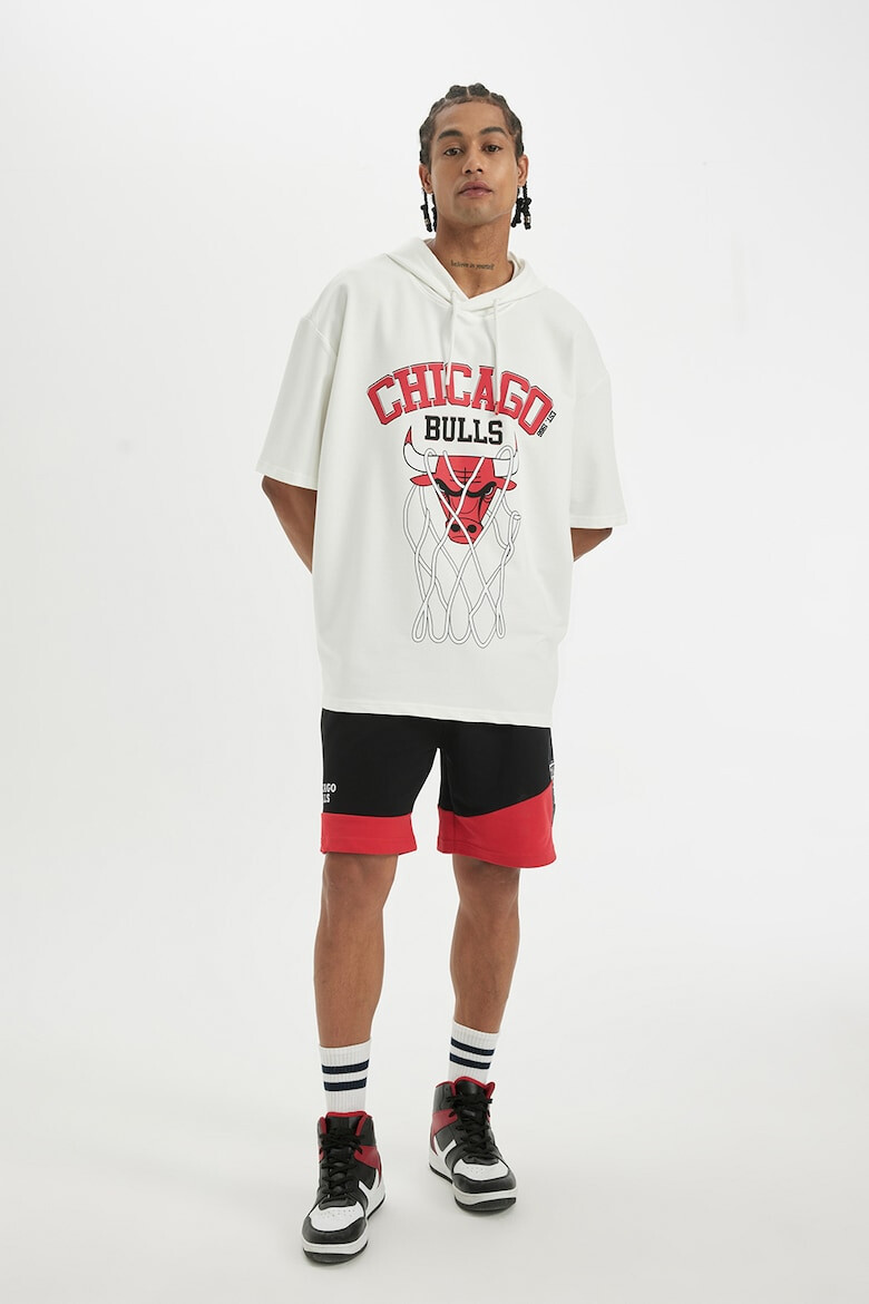 DeFacto Tricou supradimensionat cu gluga NBA Chicago Bulls - Pled.ro