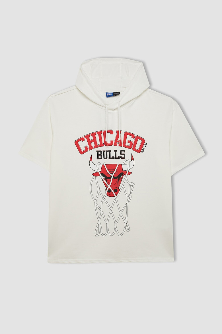 DeFacto Tricou supradimensionat cu gluga NBA Chicago Bulls - Pled.ro