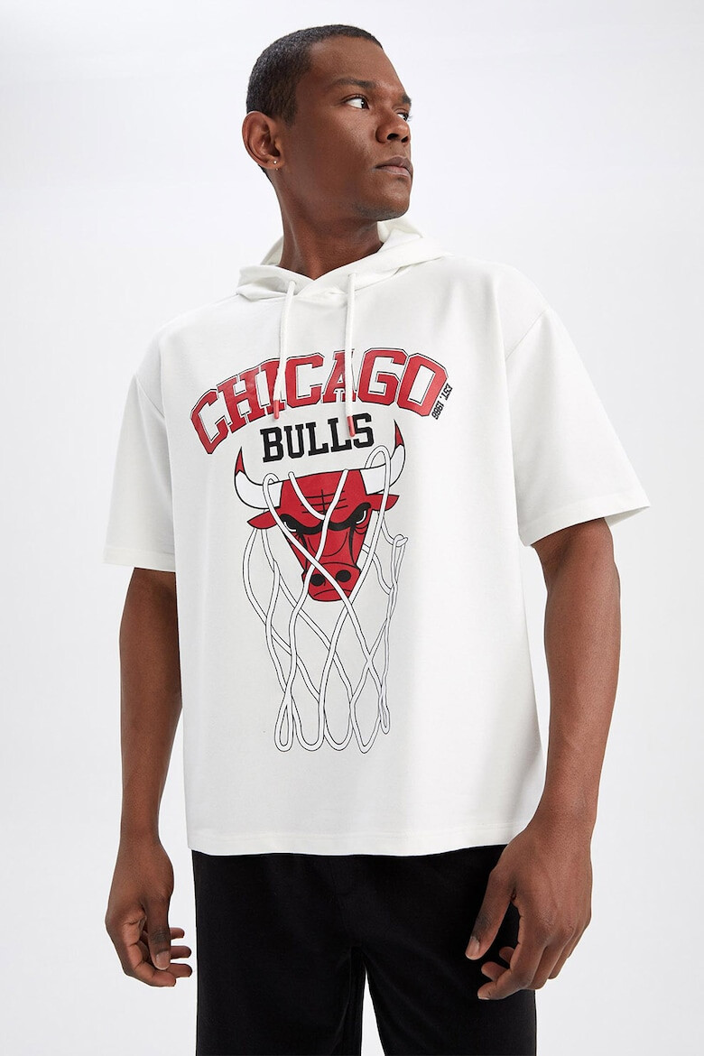 DeFacto Tricou supradimensionat cu gluga NBA Chigago Bulls - Pled.ro