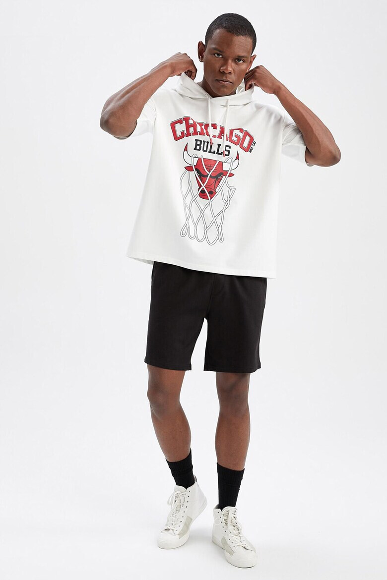 DeFacto Tricou supradimensionat cu gluga NBA Chigago Bulls - Pled.ro