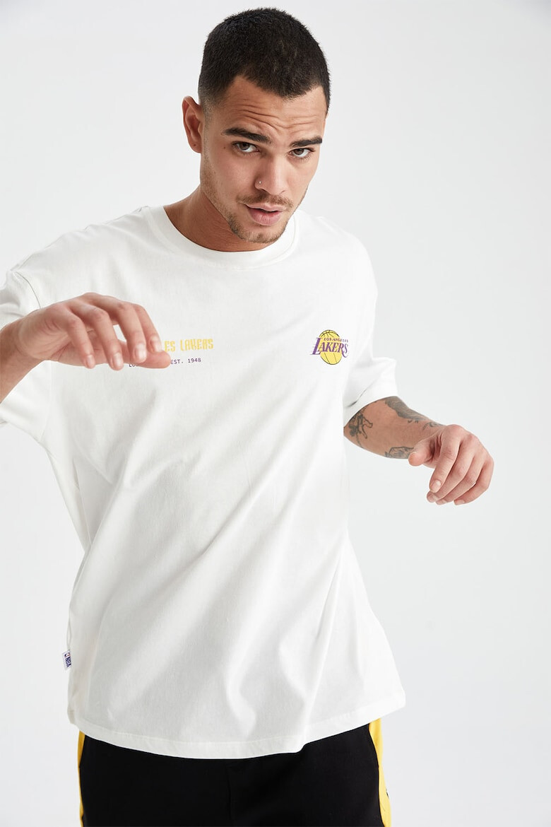 DeFacto Tricou supradimensionat cu imprimeu Lakers - Pled.ro